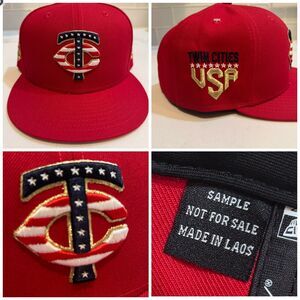 New Era Minnesota Twins USA SAMPLE Fitted Hat